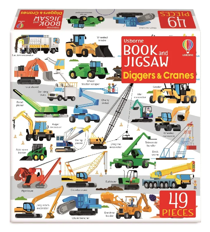 Casual games Book & Jigsaw: Diggers & Cranes