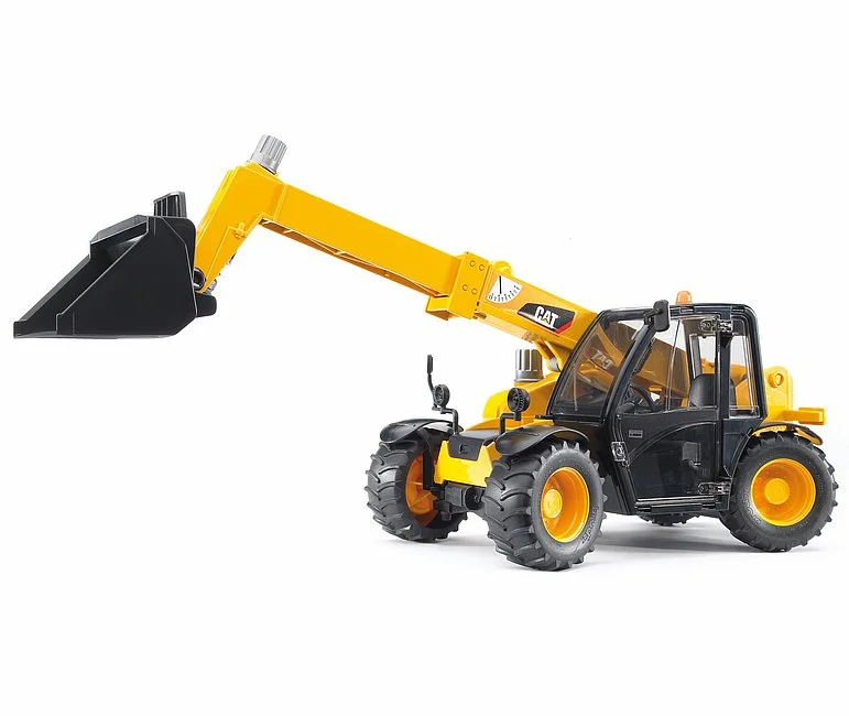 Realistic toy carsbruder CAT Teleskop-Kran