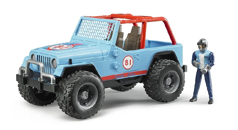 Fun toy carsbruder Jeep Cross Country Racer mit Fahrer