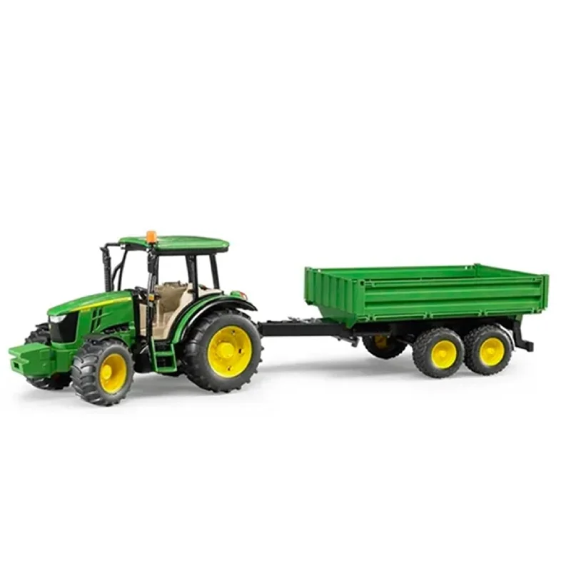 Fun toy carsBruder John Deere 5115M with Tipping Trailer