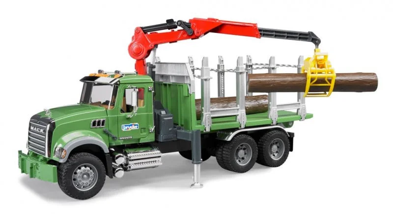 Durable toysbruder MACK Granit-Holztransporter mit Koffern