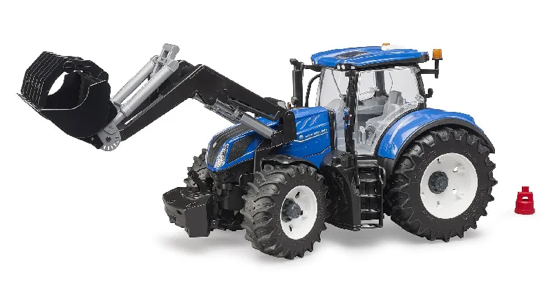 Realistic toy carsbruder New Holland T7.315 Traktor mit Slip-On Frontlader