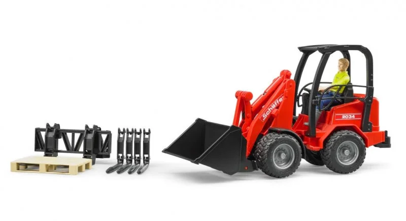 Durable toysbruder Schäffer 2034 Kompaktlader mit Figur und Zubehör