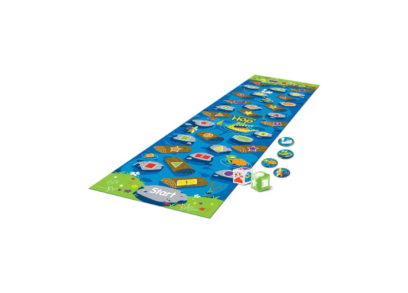 Thought-provoking puzzles Learning Resources Crocodile Hop Floor Game - Interactive Learning Mat