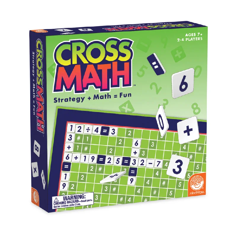 Time-consuming puzzles CrossMath MindWare Educational Board Game