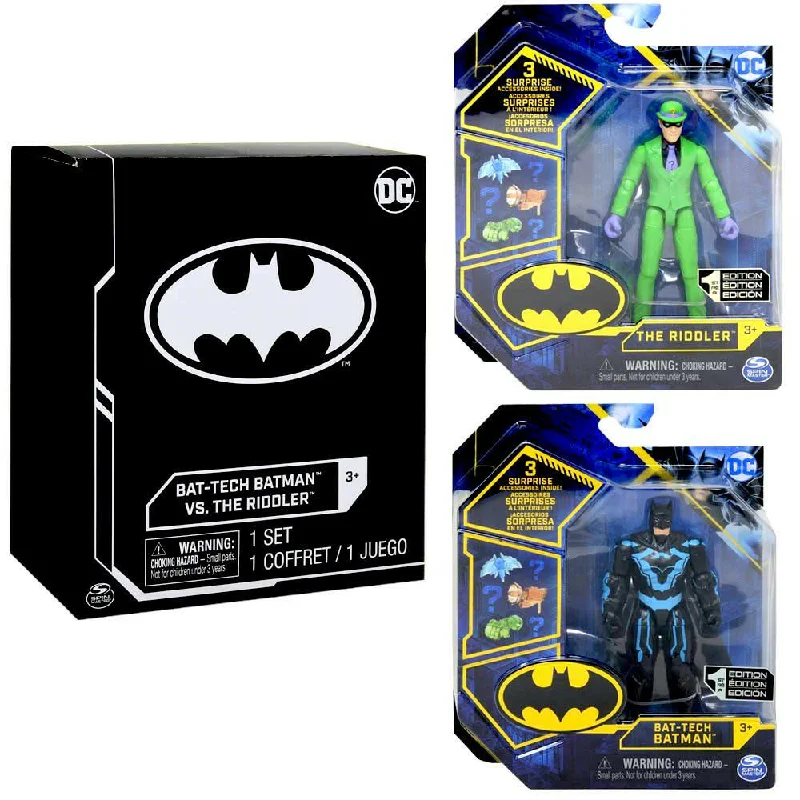 Innovative gamesDC Comics Batman 4'' Batman and The Riddler Action Figure With 6 Accessories