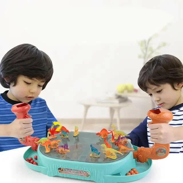 Age-appropriate puzzles Dinosaur Battle Games Toys Parent Child Double Battle Catapult Ball
