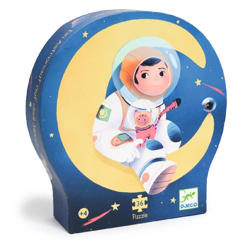 Educational games Djeco: Astronaut on The Moon - 36 Pieces
