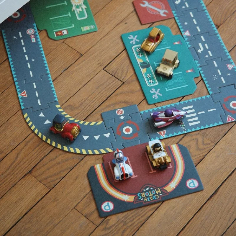 Fun toy carsDjeco Crazy Motors - Circuit de ville - Giant Floor Puzzle