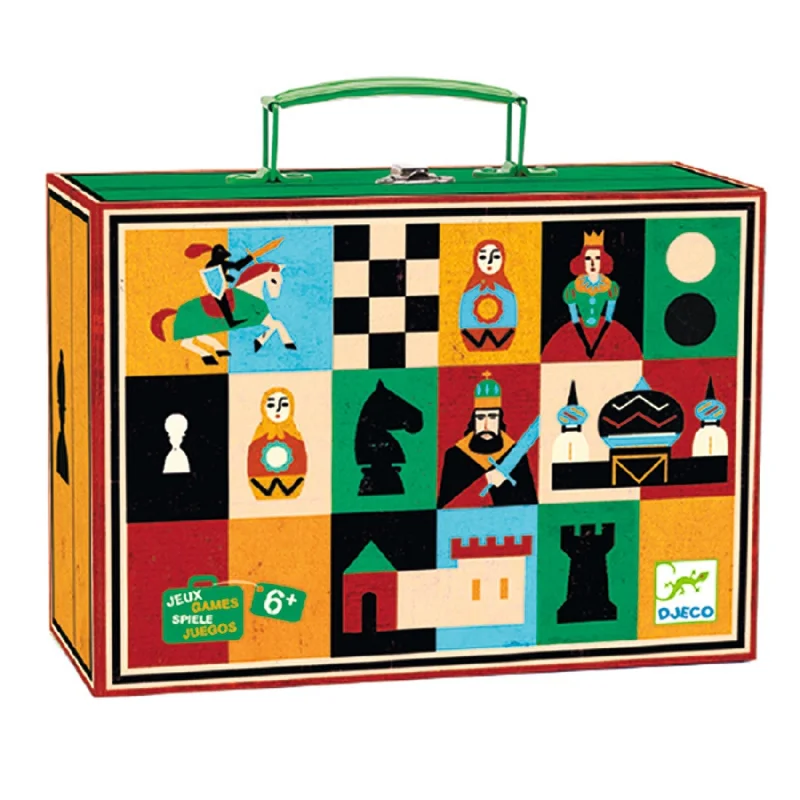 Strategic puzzles Djeco: Nomad Chess & Checkers - Classic Game