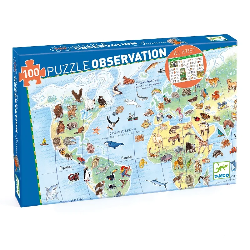 Engaging puzzlesDjeco: Observation Puzzle - The Worlds Animals