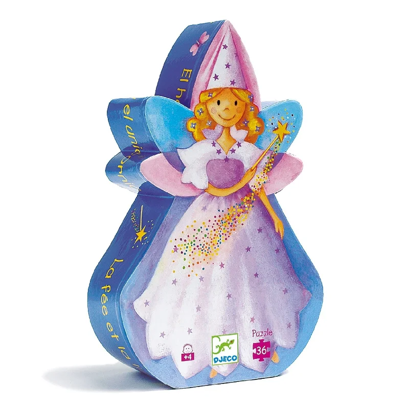Addictive games Djeco: The Fairy and The Unicorn Puzzle - 36 Pcs