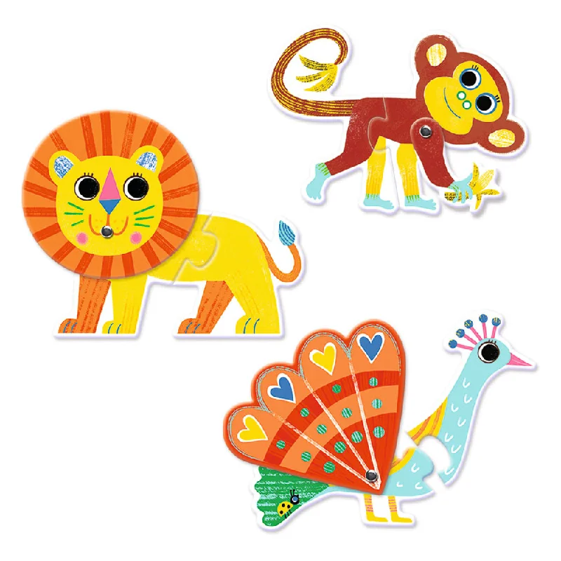 Entertaining games Duo Animals Puzzle | 12pc