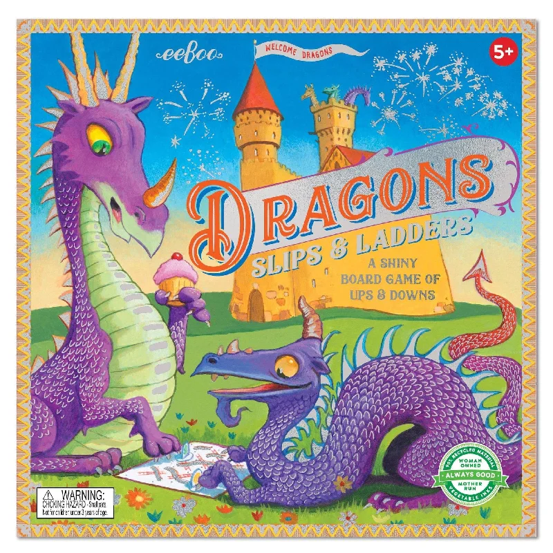 Exciting gamesDragons Slips & Ladders Board Game