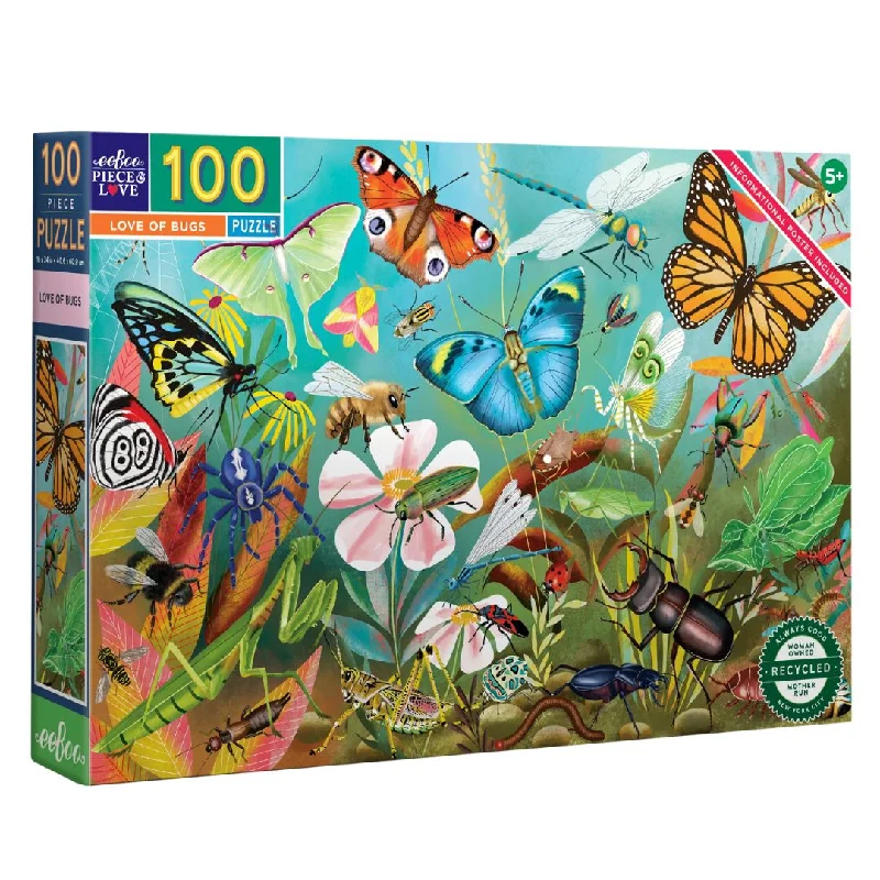 Interactive games Love of Bugs 100 Piece Jigsaw Puzzle