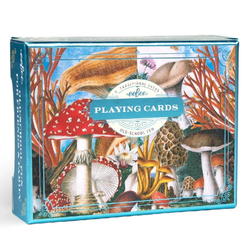 Challenging puzzles Mushroom Playing Card Gift Box Set