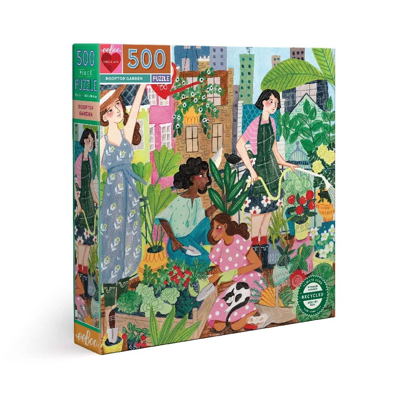 Engaging puzzlesRooftop Garden 500 Piece Jigsaw Puzzle