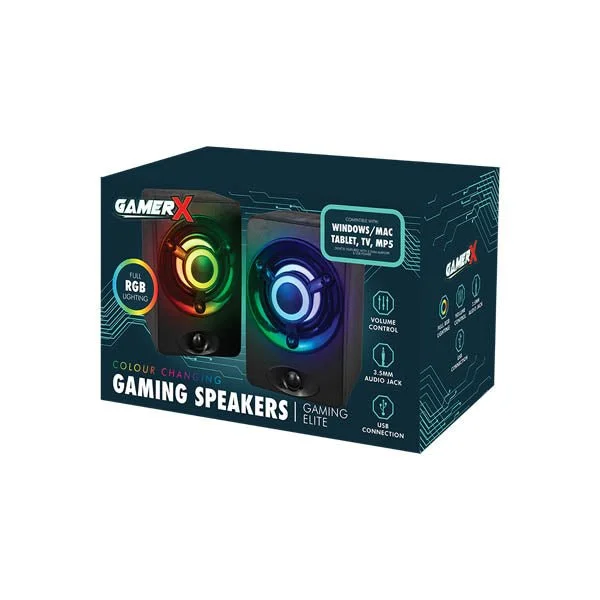 Fun gamesGamer X Colour Changing Led Speakers