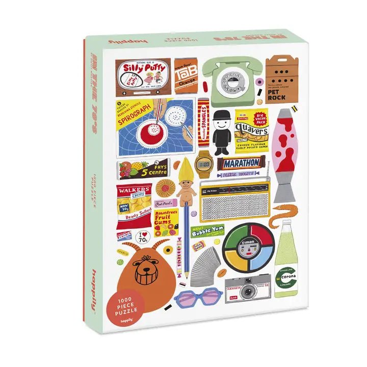 Thought-provoking puzzles happily puzzles: Retro in the 70s - 1000 Piece Premium Puzzle