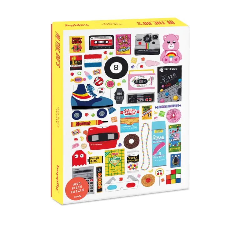 Interactive games happily puzzles: Retro in the 80s - 1000 Piece Premium Puzzle