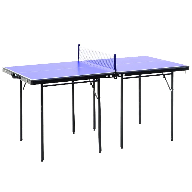 Interactive games HOMCOM 5ft Folding Mini Ping Pong Set With Net
