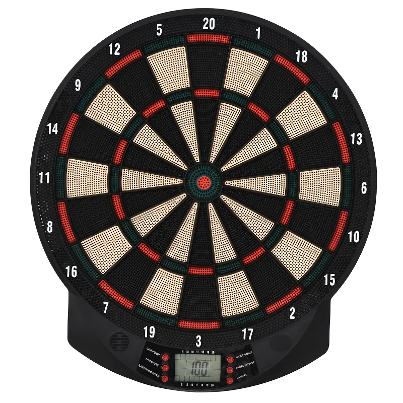 Strategic puzzles HOMCOM Electronic Dartboard 26 Games, 6 Darts Ready-to-play