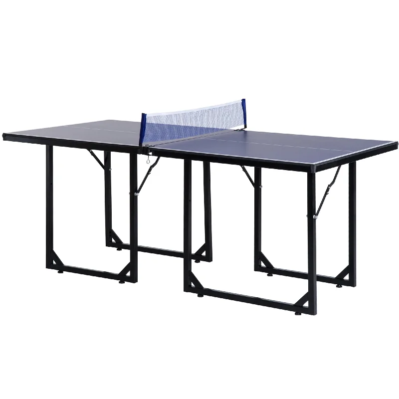 Fun gamesHOMCOM Foldable Mini Ping Pong Table With Net - 183cm