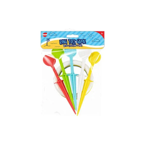 Exciting gamesHoot Ring Toss Game With Sticks & Rings