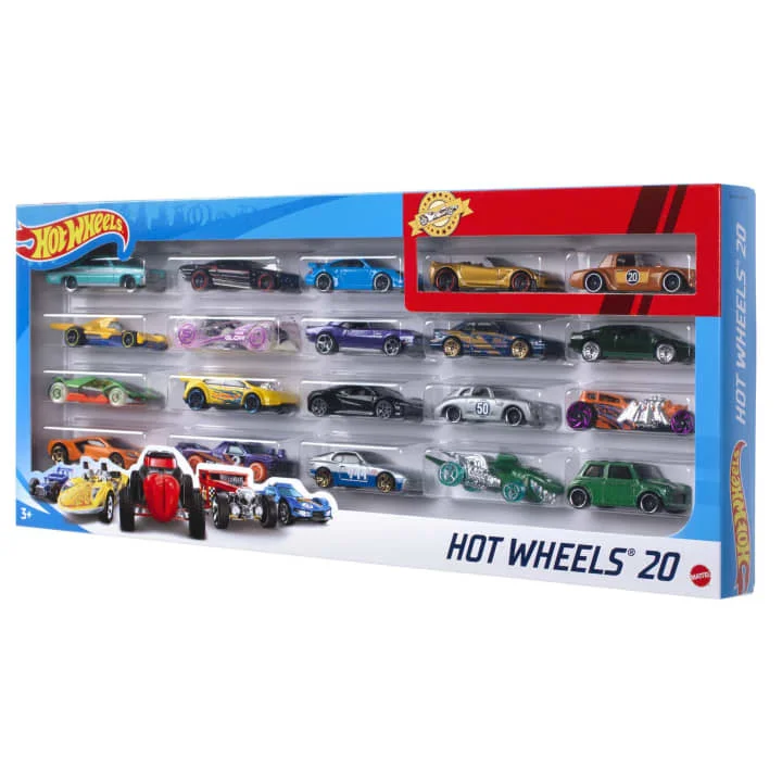 Enthusiastic toysHot Wheels - 20-Car Pack 1:64 Scale H7045