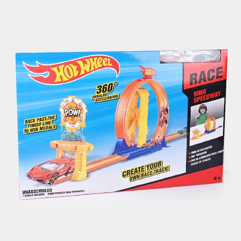 Intricate puzzles Hot Wheels Track Set With Metal Car For Kids