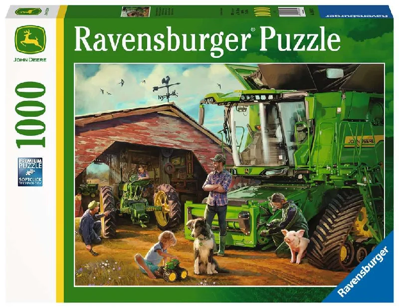 Thought-provoking puzzles John Deere Then & Now 1000 Piece Puzzle