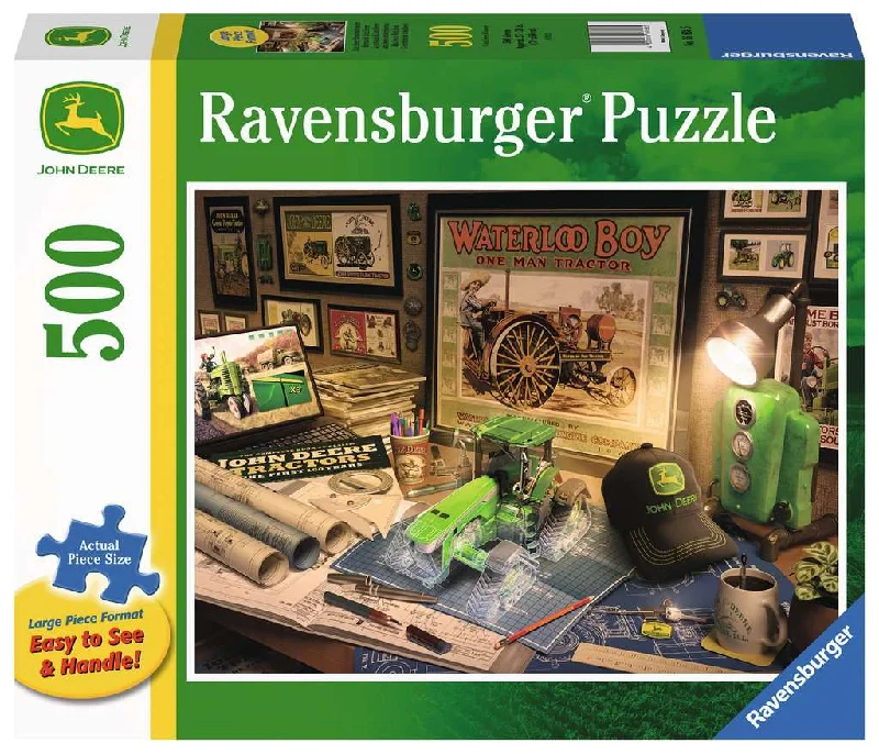 Strategic puzzles John Deere Work Desk 500 Piece Large Format Puzzle