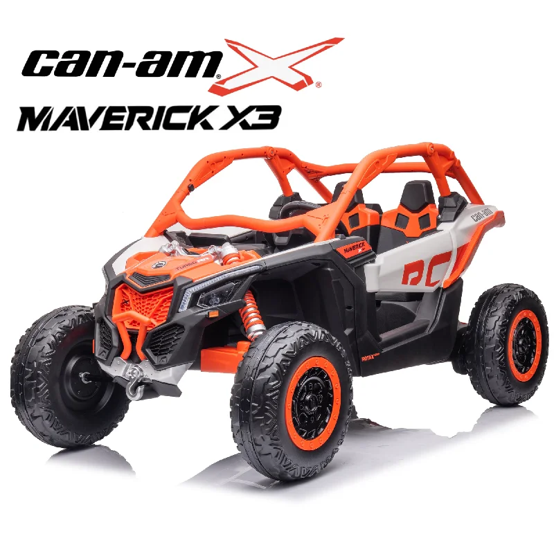 Fun toy carsKids Electric Ride On Car Can Am Maverick 2 Seater 24V With Rubber Tyres