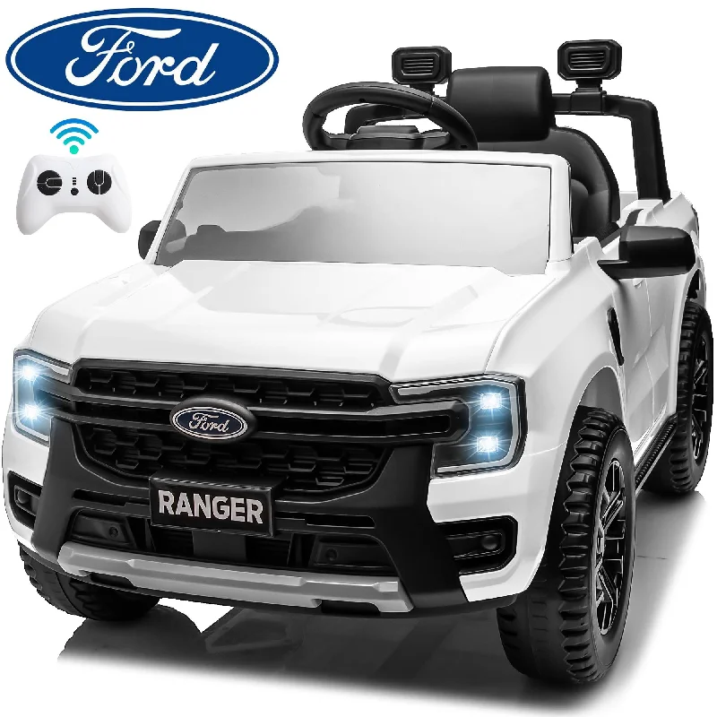 Playful toys Kids Electric Ride On Car FordRanger White
