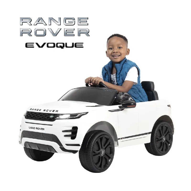 Playful toys Kids Electric Ride On Car  Range Rover Evoque Coupè White