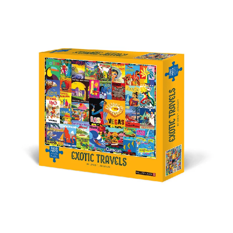 Relaxing games Willow Creek Press Exotic Travels Jigsaw Puzzle - 1000 pc