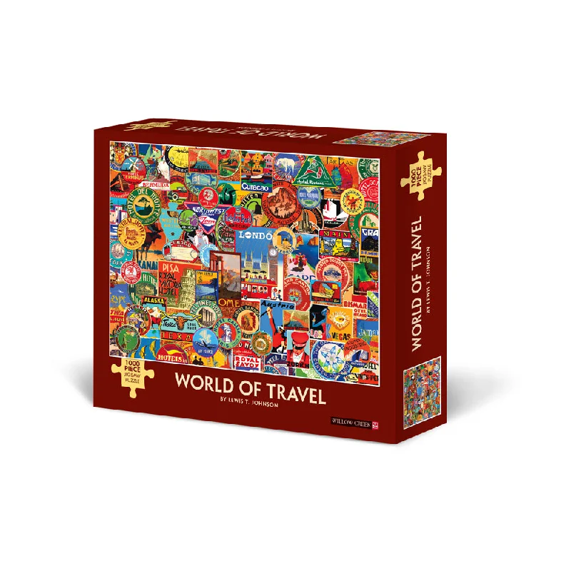 Innovative gamesWillow Creek Press World of Travel Jigsaw Puzzle - 1000 pc