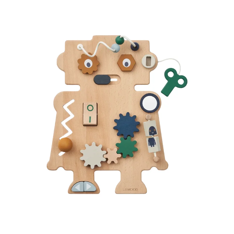 Relaxing games Liewood Carola Robot Play Board - Indigo Blue Multi Mix