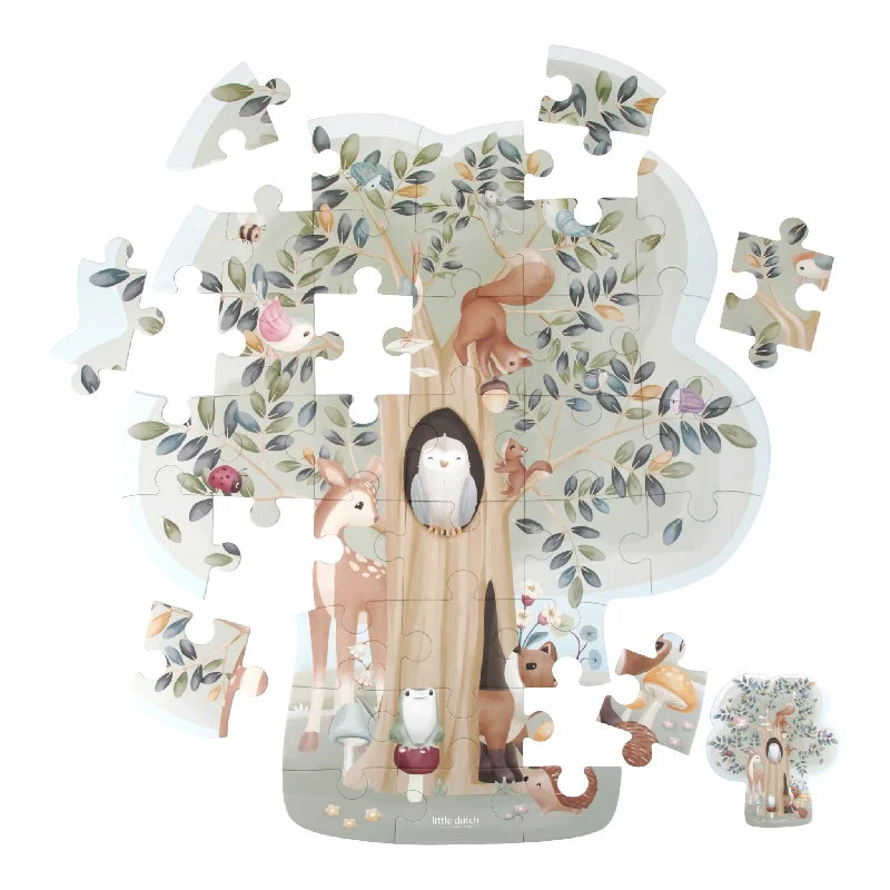 Exciting gamesLittle Dutch Floor Puzzle - Forest Friends