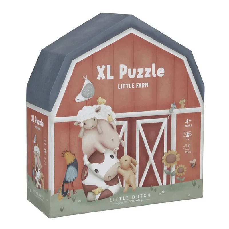 Exciting gamesLittle Dutch: XL Puzzle - Little Farm 42 Pcs
