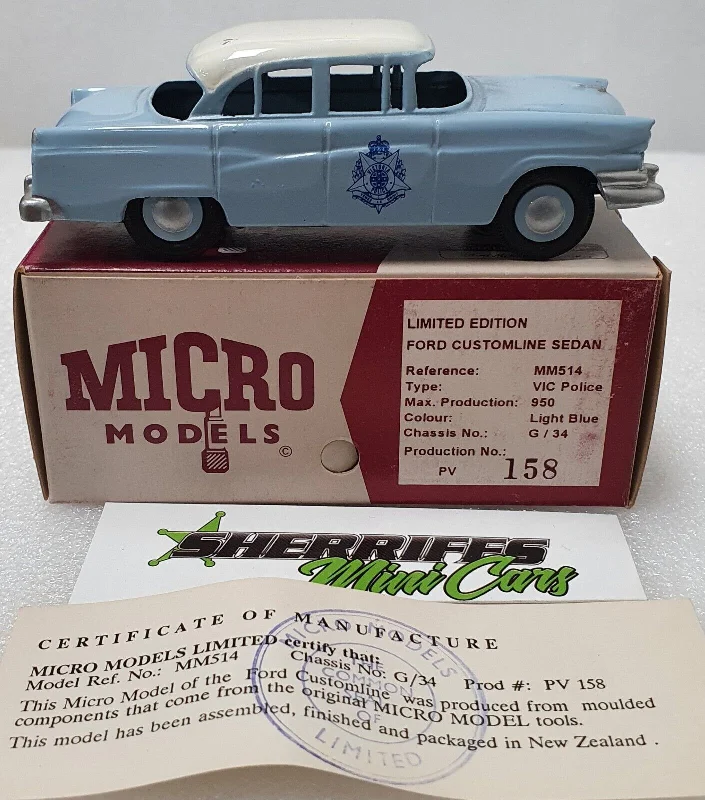 Realistic toy carsMicro Models 1/43 Ford Customline