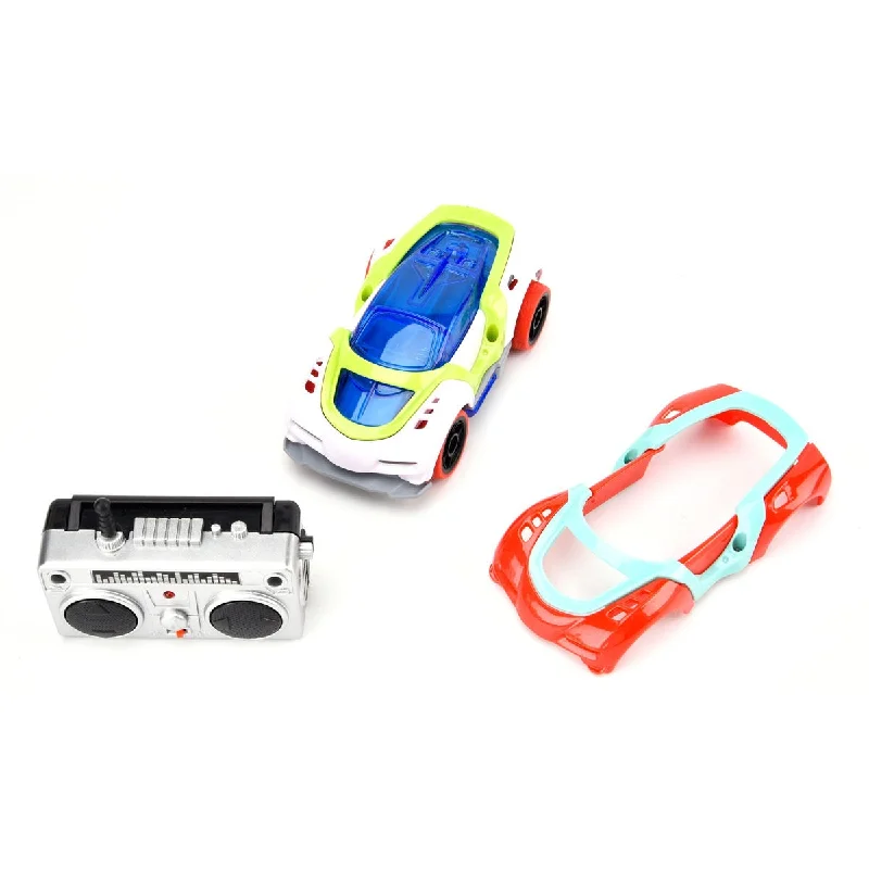 Playful toys Mini RC Mix & Match Race Car - White