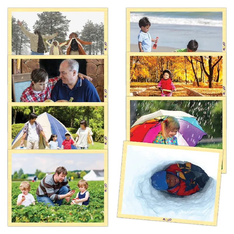 Addictive games MOJO Change of Seasons 8-Pack Wooden Puzzles - Educational Set