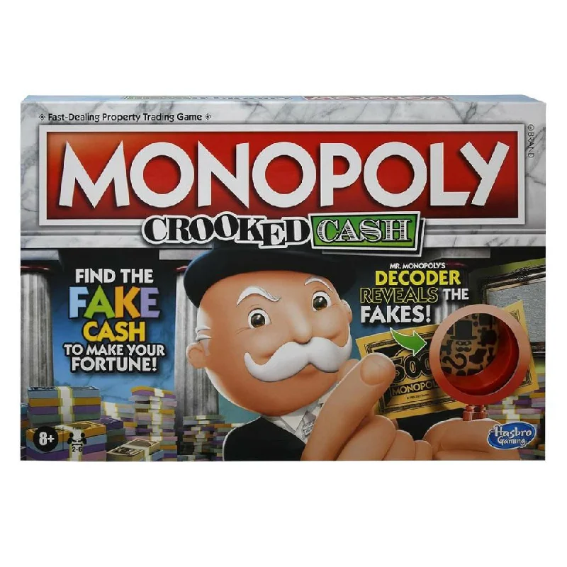 Intricate puzzles Monopoly Crooked Cash Board Game