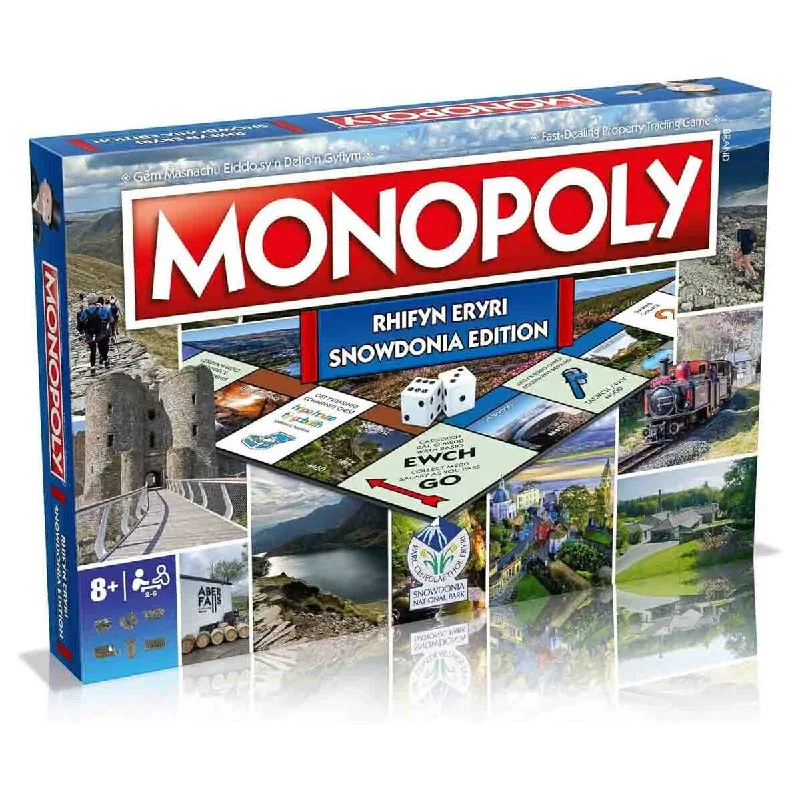 Age-appropriate puzzles Monopoly Board Game Rhifyn Eryri/Snowdonia Edition