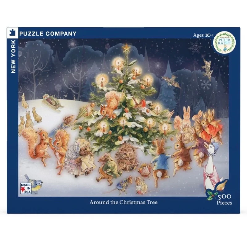 Fun gamesPeter Rabbit's Christmas Tree 500 Piece Jigsaw Puzzle