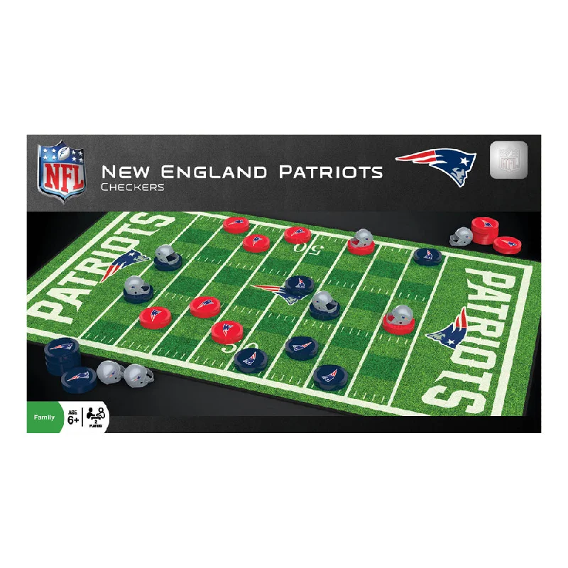Fun gamesNew England Patriots NFL Checkers Game Set by Masterpieces
