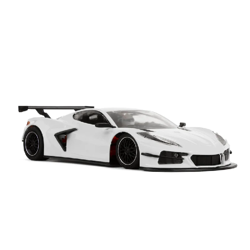 High-quality materials toys NSR 0394SW Corvette C8R Test Car, White