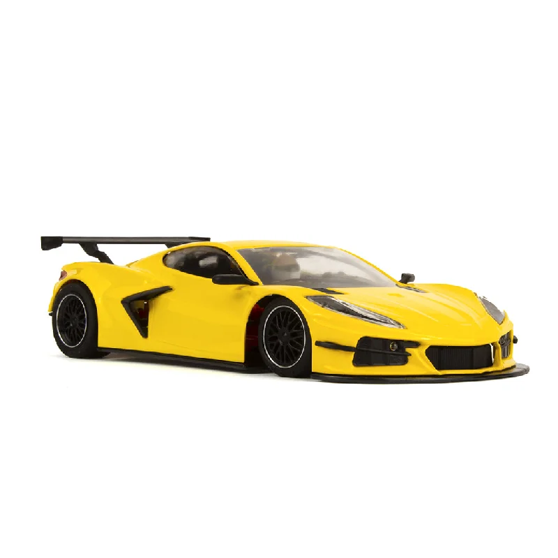 High-quality toy cars NSR 0395AW Corvette C8R Test Car, Yellow