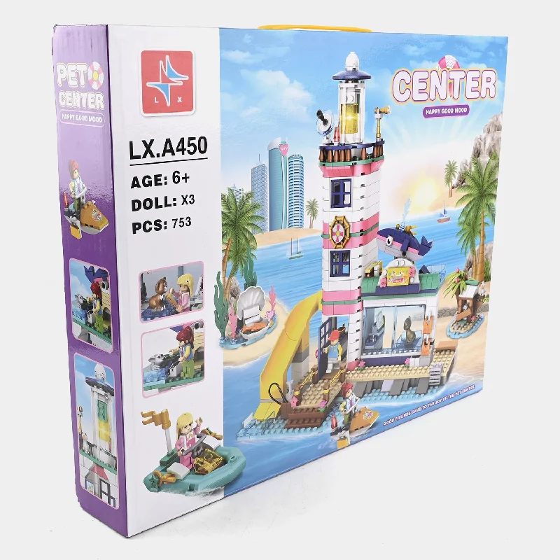 Innovative gamesOcean Pet Center Building Block 753Pcs Set For Kids